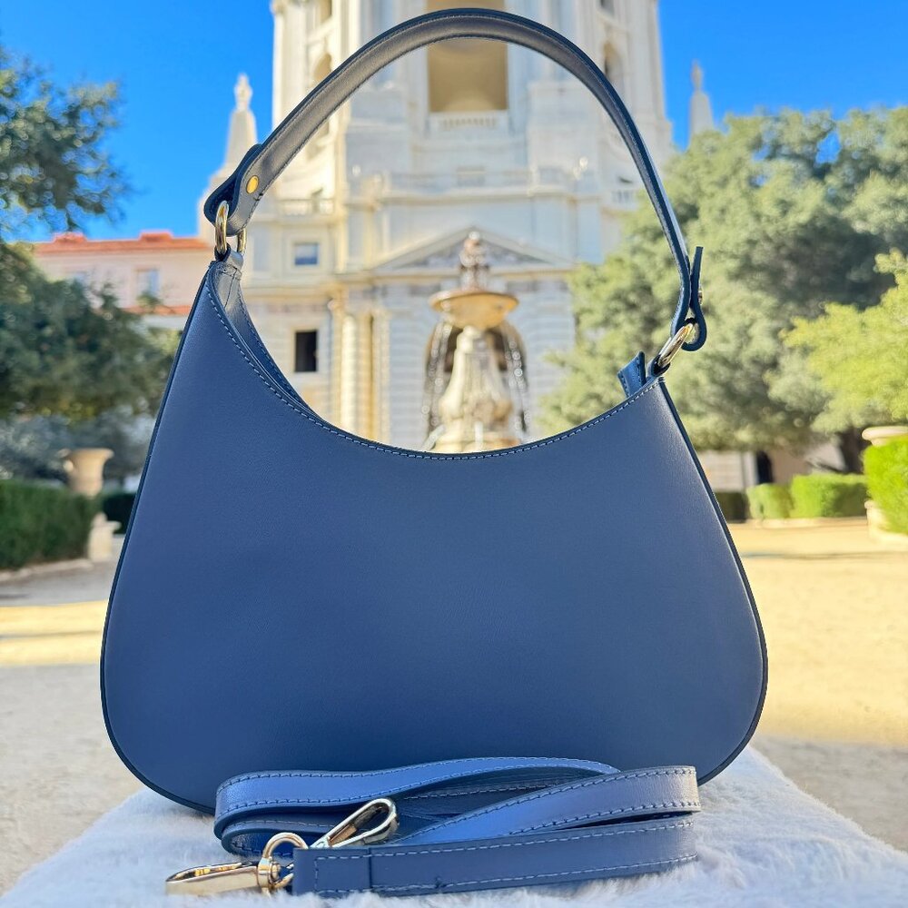 Women’s Handbag Designer Italian Leather – Lala Blue